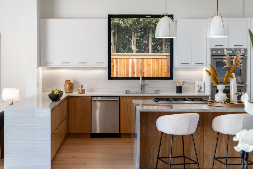 Kitchen of a custom home in San Diego built by Townsgate Construction