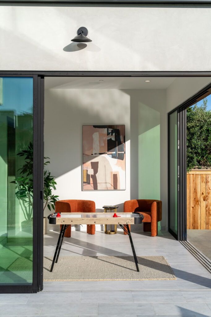 ADU game room in La Jolla, built by Townsgate Construction