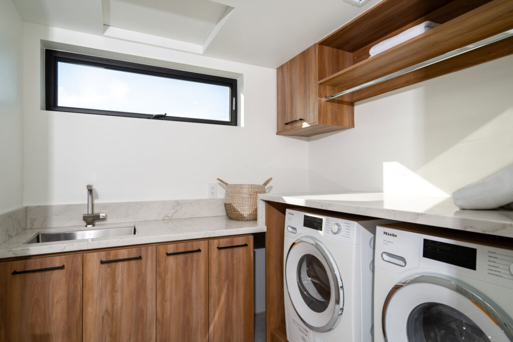 Laundry room of a custom home in San Diego built by Townsgate Construction