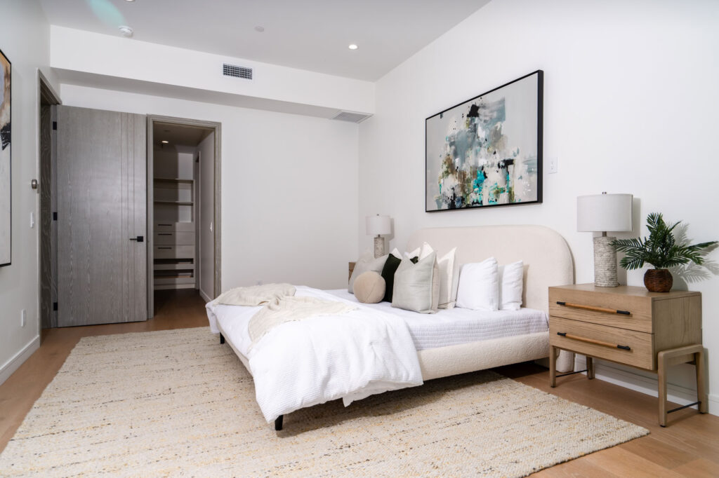 Second bedroom of a custom home in San Diego built by Townsgate Construction